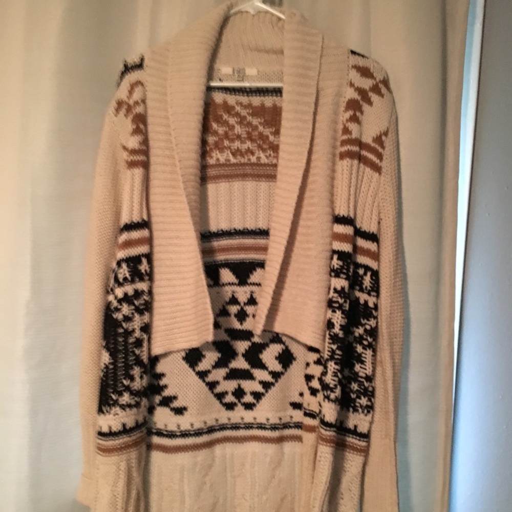 Long tribal/western sweater